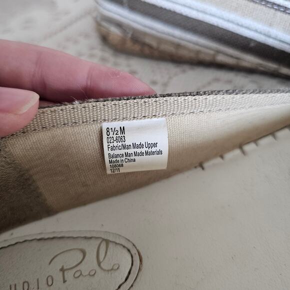 Studio Paolo Women's Tracey Casual Slip On Sz8.5 Natural Neutral - Picture 6 of 7